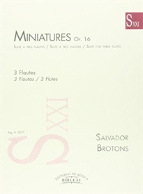 Books Frontpage Miniatures. Suite a tres flautes op.16