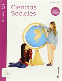 Books Frontpage Ciencias Sociales + Atlas Extremadura 5 Primaria Santillana