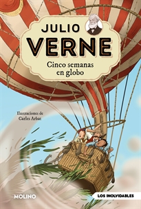 Books Frontpage Julio Verne - Cinco semanas en globo (edición actualizada, ilustrada y adaptada)