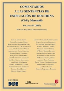 Books Frontpage Comentarios a las Sentencias de Unificación de Doctrina. Civil y Mercantil. Volumen 9. 2017