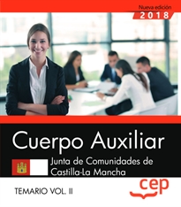 Books Frontpage Cuerpo Auxiliar. Junta de Comunidades de Castilla-La Mancha. Temario. Vol. II