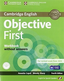 Books Frontpage Objective First for Spanish Speakers Workbook without Answers with Audio CD