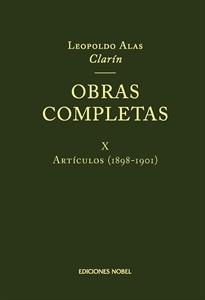 Books Frontpage OBRAS COMPLETAS DE CLARÍN - tomo X