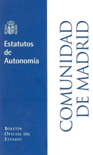 Books Frontpage Estatuto de Autonomía de la Comunidad de Madrid