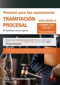 Books Frontpage Temario para las oposiciones de Tramitación procesal 2023 (II)