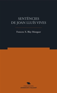 Books Frontpage Sentències de Joan Lluís Vives