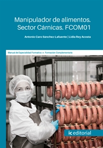 Books Frontpage Manipulador de alimentos. Sector Cárnicas. FCOM01