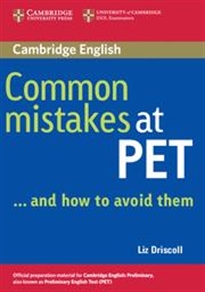 Books Frontpage Common Mistakes at PET...and How to Avoid Them