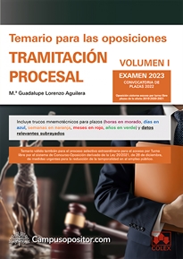 Books Frontpage Temario para las oposiciones de Tramitación procesal 2023 (I)