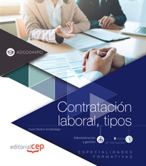 Books Frontpage Contratación laboral, tipos (ADGD044PO). Especialidades formativas
