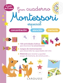 Books Frontpage Gran cuaderno Montessori especial concentración, atención y memoria. A partir de 3 años