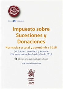 Books Frontpage Impuesto sobre sucesiones y donaciones 7ª Ed. 2018