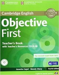 Books Frontpage Objective First for Spanish Speakers Teacher's Book with Teacher's Resources CD-ROM 4th Edition
