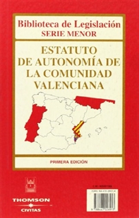 Books Frontpage Estatuto de Autonomía de la Comunidad Valenciana