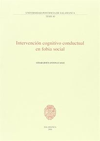 Books Frontpage Intervención cognitivo conductual en fobia social