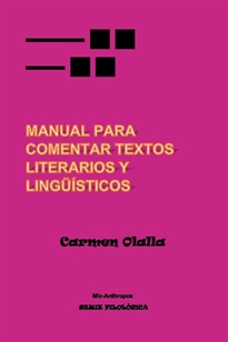 Books Frontpage Manual de comentario de textos literario y lingüístico