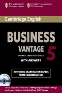 Books Frontpage Cambridge English Business 5 Vantage Self-study Pack (Student's Book with Answers and Audio CDs (2))