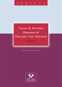 Books Frontpage Cursos de Derechos Humanos de Donostia - San Sebastián. Volumen V