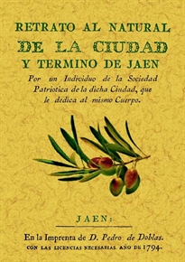Books Frontpage Retrato natural de la ciudad y término de Jaén