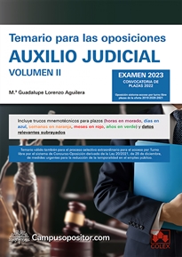 Books Frontpage Temario para las oposiciones de Auxilio judicial 2023 (II)