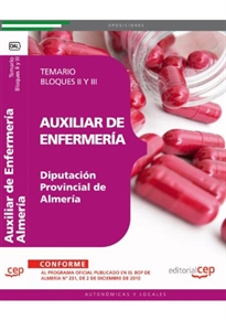 Books Frontpage Auxiliar de Enfermería Diputación Provincial de Almería. Temario Bloques II y III