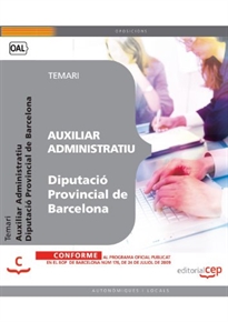 Books Frontpage Auxiliar Administratiu Diputació Provincial de Barcelona. Temari