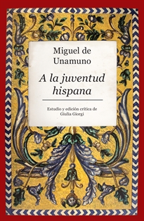 Books Frontpage Miguel de Unamuno. A la juventud hispana