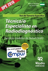 Books Frontpage Técnico a Especialista en Radiodiagnóstico. Servicio Andaluz de Salud (SAS).  Test del Temario Específico
