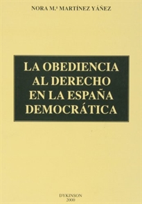 Books Frontpage La obediencia al derecho en la España democrática