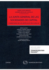 Books Frontpage La junta general de las sociedades de capital (Papel + e-book)