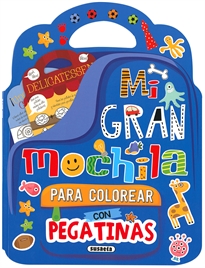 Books Frontpage Mi gran mochila para colorear con pegatinas