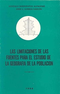 Books Frontpage Las limitaciones de las fuentes para el estudio de la geografía de la población