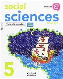 Books Frontpage Think Do Learn Social Sciences 5th Primary. Activity book Module 3 Amber