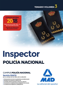 Books Frontpage Inspector de Policía Nacional. Temario Volumen 3