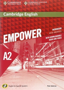Books Frontpage Cambridge English Empower for Spanish Speakers A2 Workbook with Answers