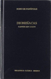 Books Frontpage 319. Dionisíacas Vol. III (Cantos XXV-XXXVI)