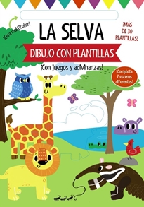 Books Frontpage Dibujo con plantillas. La selva