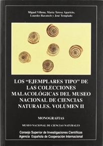 Books Frontpage Los ejemplares tipo de las colecciones malacológicas del Museo Nacional de Ciencias Naturales. Tomo. II