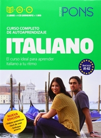 Books Frontpage Curso Pons Italiano. 2 libros + 4 CD + DVD