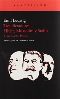Books Frontpage Tres dictadores: Hitler, Mussolini y Stalin