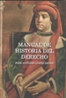 Front pageManual de Historia del Derecho