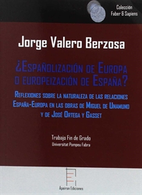 Books Frontpage ¿Españolización de Europa  o europeización de España?