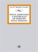 Front pageNotas, ejercicios y materiales de Derecho penal romano