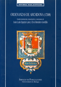 Books Frontpage Ordenanzas de Archidona 1598