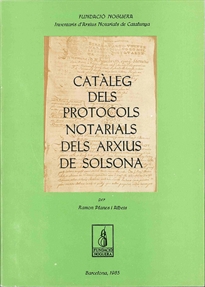Books Frontpage Catàleg dels protocols notarials dels arxius de Solsona
