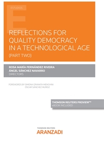 Books Frontpage Reflections for quality democracy in a technological era (Papel + e-book)