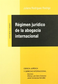 Books Frontpage Régimen jurídico de la abogacía internacional