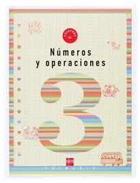Books Frontpage Cuaderno 3 de números y operaciones. 1 Primaria
