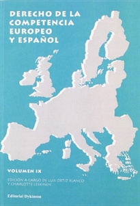 Books Frontpage Derecho de la Competencia Europeo y Español. Volumen IX