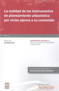 Books Frontpage La nulidad de los instrumentos de planeamiento urbanístico por vicios ajenos a su contenido (Papel + e-book)